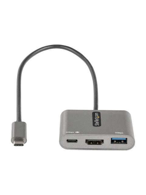 STARTECH  DOCKING STATION USB C 1X USB C 1X HDMI 1X USB A GRIS