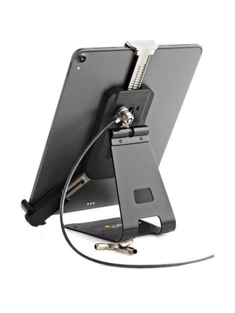 STARTECH SOPORTE DE SEGURIDAD PARA TABLET SECTBLTDT 7.9 - 13 NEGRO INCLUYE CANDADO EN CABLE