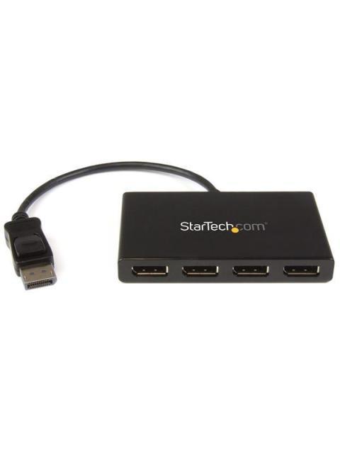 STARTECH  SPLITTER MULTIPLICADOR DISPLAYPORT 1.2 - 4X DISPLAYPORT NEGRO