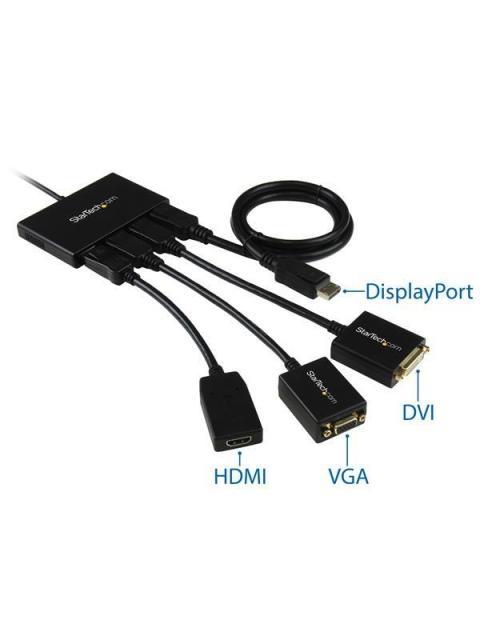 STARTECH  SPLITTER MULTIPLICADOR DISPLAYPORT 1.2 - 4X DISPLAYPORT NEGRO