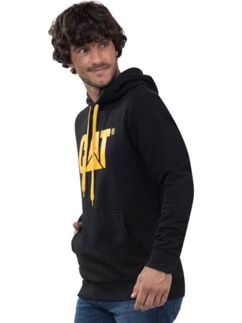 SUDADERA CON CAPUCHA NEGRO CATERPILLAR