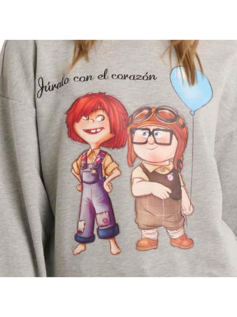 SUDADERA DAMA GRIS DISNEY
