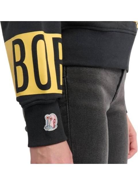 SUDADERA DAMA NEGRO BOB ESPONJA