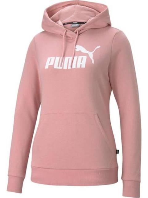 SUDADERA ESS LOGO HOODIE TR ROSA PUMA