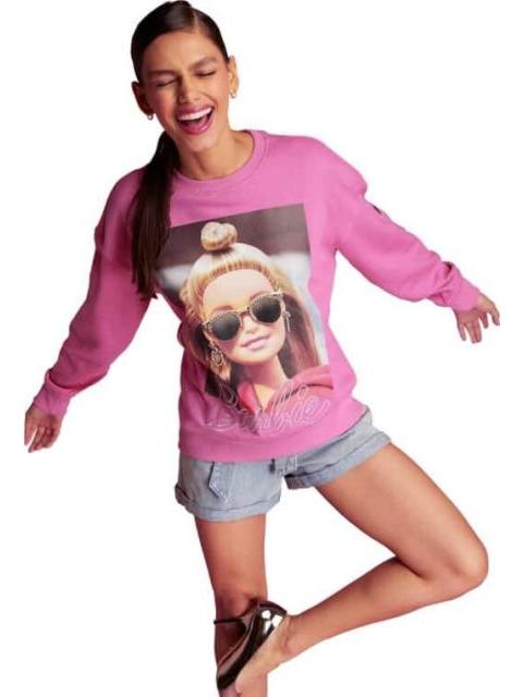 SUDADERA BARBIE ROSA BARBIE