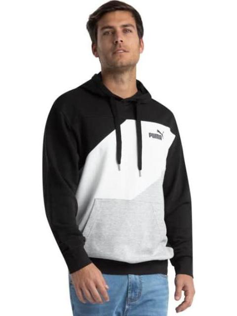 SUDADERA PUMA POWER COLORBLOCK BLANCO/NEGRO PUMA