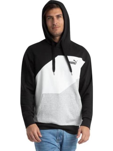 SUDADERA PUMA POWER COLORBLOCK BLANCO/NEGRO PUMA