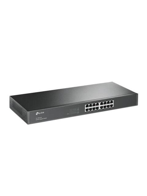 SWITCH TP-LINK GIGABIT ETHERNET TL-SG1016 10-100-1000MBPS 16 PUERTOS 8000 ENTRADAS ? NO ADMINISTRABLE