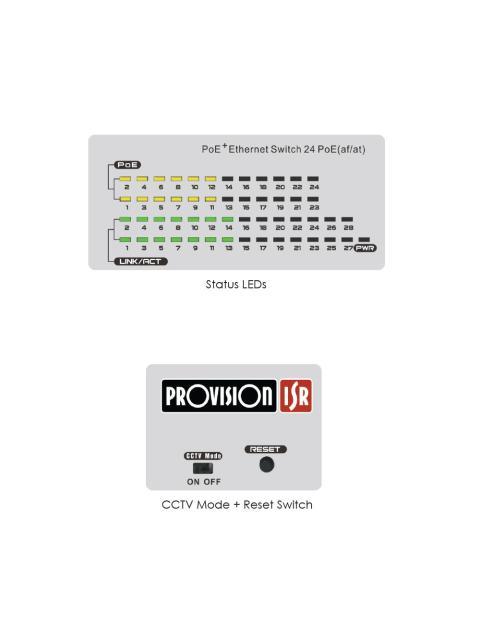 SWITCHPOE 24 PUERTOS 2 PUERTOS UPLINK GIGACOBRE-FIBRA 300W TOTAL HASTA 250MTS FUENTE PODER INTERNA.