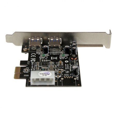 STARTECH  TARJETA PCI EXPRESS CON FUENTE MOLEX 2 PUERTOS USB 3.0