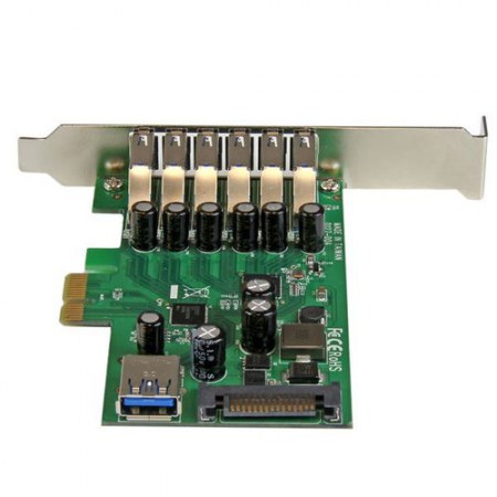STARTECH  TARJETA PCI EXPRESS DE 7 PUERTOS USB 3.0 SATA 5 GBIT-S