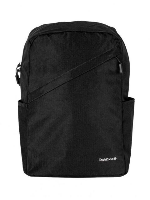 TECHZONE MOCHILA DE POLIESTER CLASSIC PARA LAPTOP 15.6 NEGRO