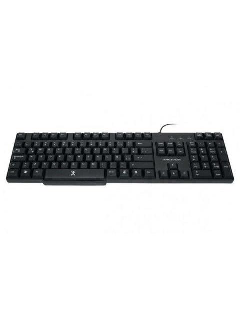 TECLADO PERFECT CHOICE PC-200970 ALAMBRICO USB NEGRO - RESISTENTE A DERRAMES (ESPANOL)