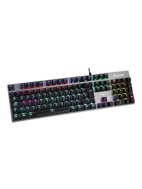 TECLADO GAMER BALAM RUSH BR-929653 RGB ALAMBRICO PLATA-NEGRO (ESPANOL)