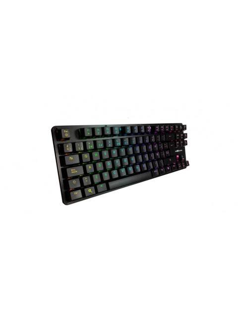 TECLADO GAMER GAME FACTOR KBG500 RGB TECLADO MECANICO SWITCH KRED RED ALAMBRICO NEGRO (ESPANOL)