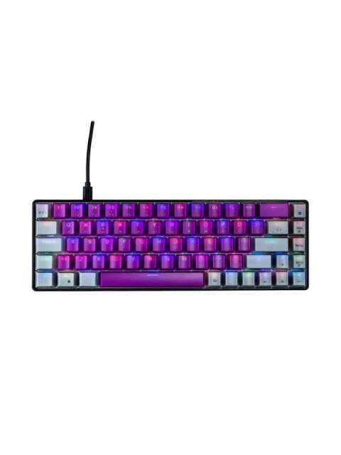 TECLADO GAMER NACEB NA-0963M LED RGB 60% TECLADO MECANICO OPTICO ALAMBRICO USB MULTICOLOR INGLES