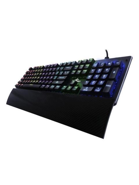 TECLADO GAMER YEYIAN FLARE SERIE 2000 RGB TECLADO MECANICO OUTEMU BLUE ALAMBRICO NEGRO (ESPANOL)