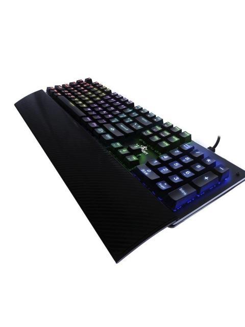 TECLADO GAMER YEYIAN FLARE SERIE 2000 RGB TECLADO MECANICO OUTEMU BLUE ALAMBRICO NEGRO (ESPANOL)