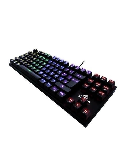 TECLADO GAMER YEYIAN SPARK SERIE 2000 RGB TECLADO MECANICO OUTEMU BLUE ALAMBRICO NEGRO (ESPANOL)