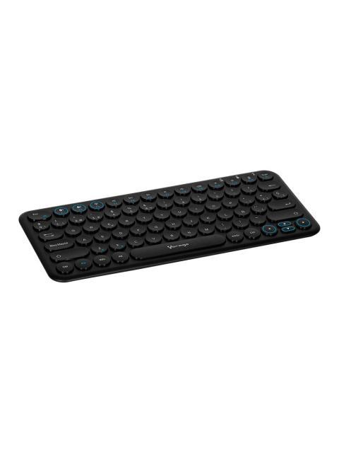 TECLADO INALAMBRCIO VORAGO MOD.KBW400 BLUETOOTH DE DOS CANALES CONECTA TRES DISPOSITIVOS DIFERENTES AL MISMO TIEMPO A BATERIA RECARGABLE DE 400 MAH