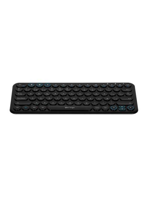 TECLADO INALAMBRCIO VORAGO MOD.KBW400 BLUETOOTH DE DOS CANALES CONECTA TRES DISPOSITIVOS DIFERENTES AL MISMO TIEMPO A BATERIA RECARGABLE DE 400 MAH