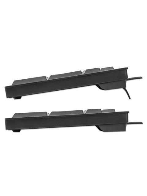 TECLADO MANHATTAN 179324 ALAMBRICO USB NEGRO INGLES