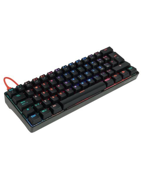TECLADO MECANICO GAME FACTOR KBG560BL USB NEGRO