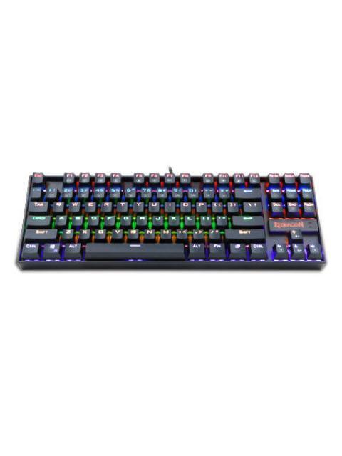 TECLADO MECANICO REDRAGON KUMARA RAINBOW ESPANOL NEGRO RGB