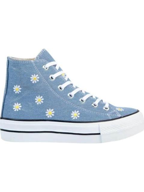 TENIS CASUAL BORDADO AZUL MEZCLILLA THALIA SODI