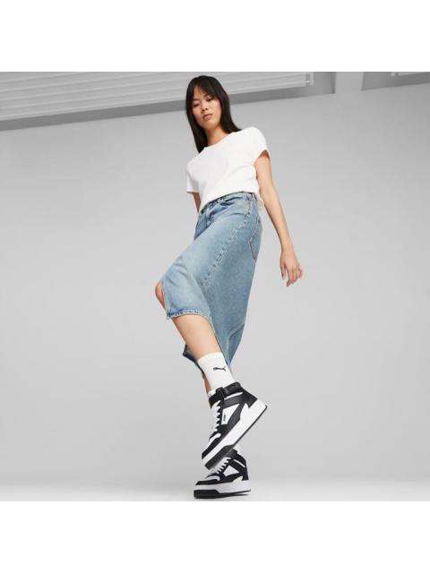 TENIS CASUAL CARINA STREET MID BLANCO/NEGRO PUMA