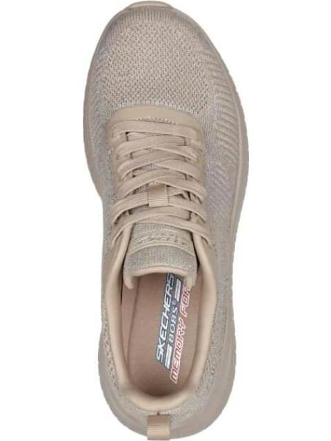 TENIS CASUAL SPARKLE DIVINE TAUPE SKECHERS1