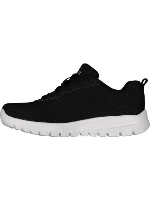 TENIS CASUAL SPORT BLANCO/NEGRO SKECHERS1