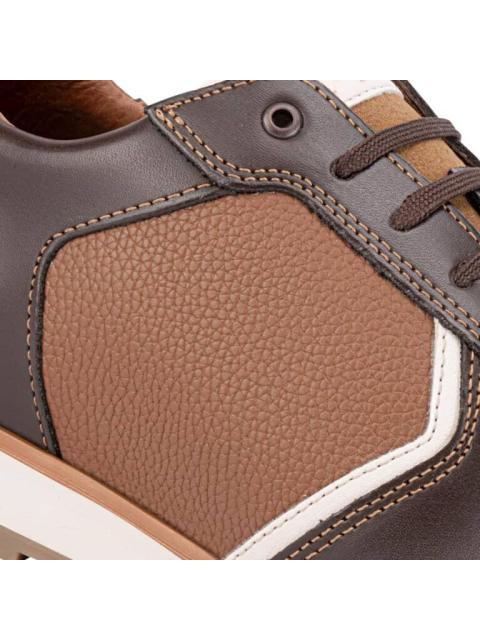 TENIS CASUAL TIPO PIEL CAFE KAFE