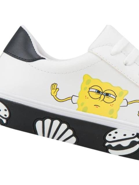 TENIS CASUAL BOB ESPONJA BLANCO/NEGRO BOB ESPONJA