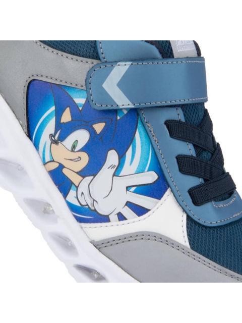 TENIS CON LUCES AZUL SONIC