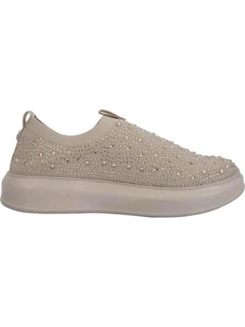 TENIS CONFORT CON BRILLOS BEIGE THALIA SODI