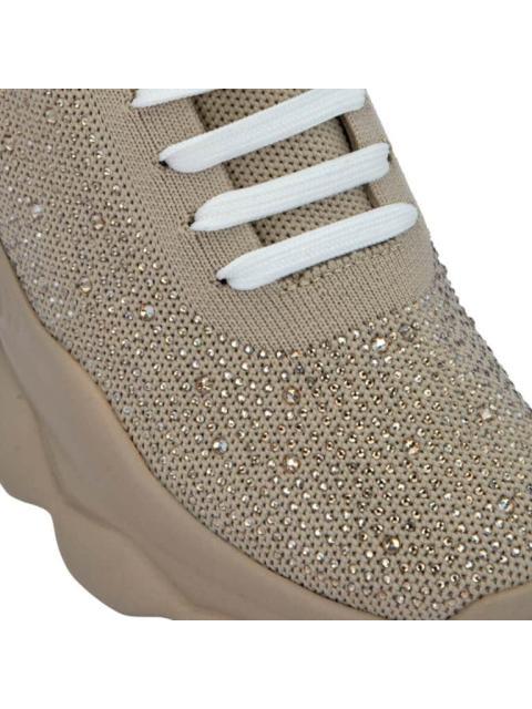 TENIS URBANO CON BRILLOS BEIGE THALIA SODI
