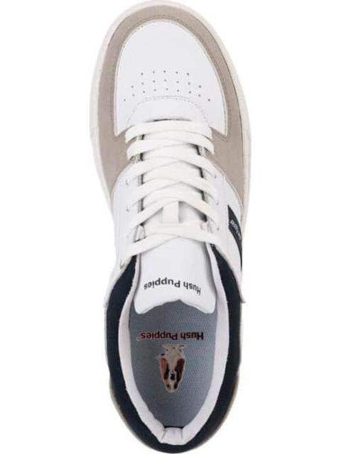TENIS URBANO CASUAL PIEL BLANCO HUSH PUPPIES
