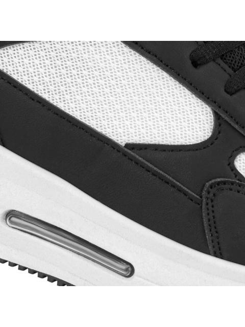 TENIS CASUAL CON PLATAFORMA BLANCO/NEGRO NEXT CO