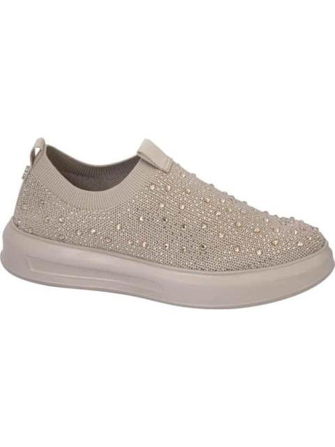 TENIS CONFORT CON BRILLOS BEIGE THALIA SODI