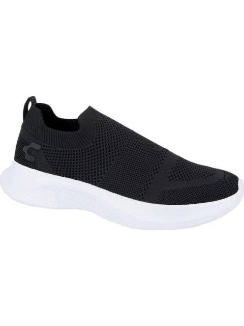 TENIS URBANO SLIP ON BLANCO/NEGRO CHARLY
