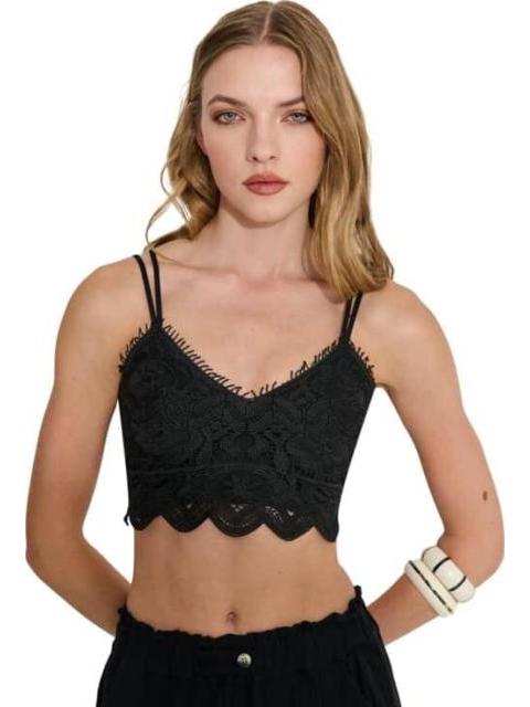 TOP CROCHET NEGRO HOLLY LAND