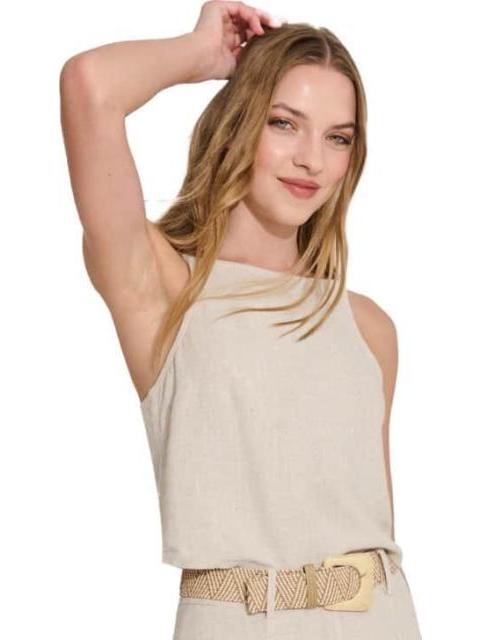 TOP DE LINO BEIGE HOLLY LAND