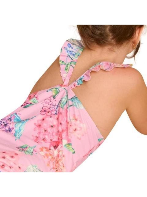 TRAJE DE BAÑO ESTAMPADO ROSA HOLLY LAND KIDS