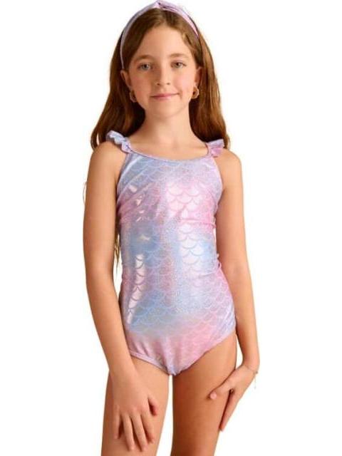 TRAJE DE BAÑO SET 3 PIEZAS ROSA HOLLY LAND KIDS