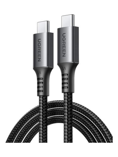 UGREEN CABLE CARGADOR USB C 2M PD CARGA RAPIDA 20V 5A 100W NEGRO