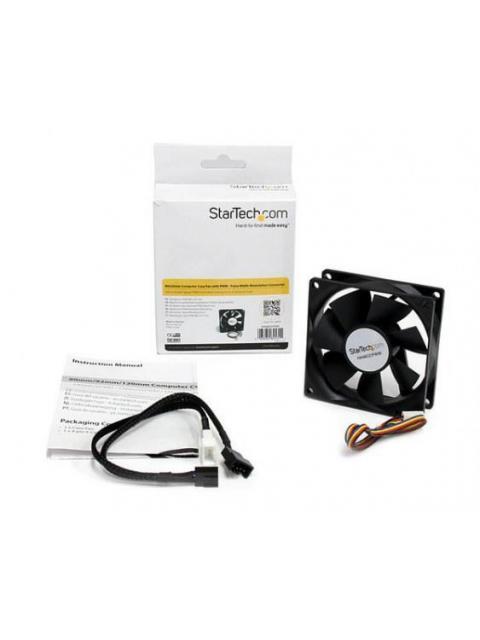 STARTECH  VENTILADOR FAN PARA CHASIS CAJA DE COMPUTADORA PC TORRE 80X25MM 2500RPM NEGRO