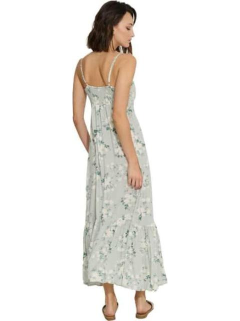 VESTIDO LARGO ESTAMPADO AZUL TURQUESA HOLLY LAND