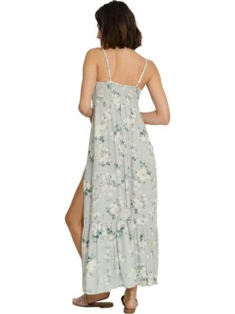 VESTIDO LARGO ESTAMPADO AZUL TURQUESA HOLLY LAND