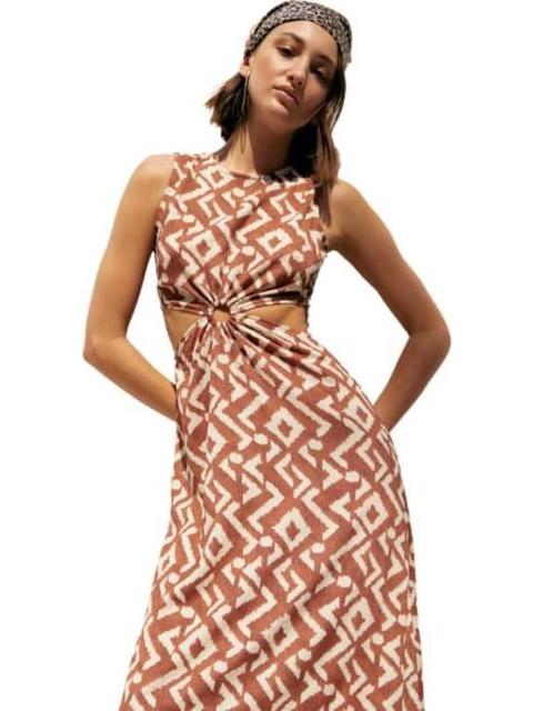 VESTIDO LARGO ESTAMPADO CAFE HOLLY LAND